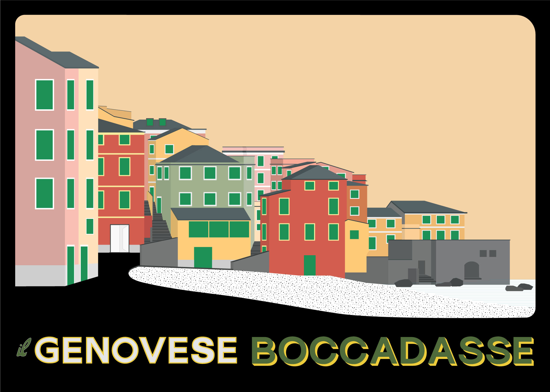 Il Genovese Boccadasse, a contemporary sciamadda - LINEARAMA + Scelsi - Illustration