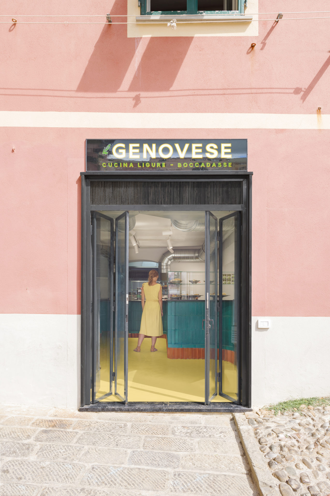 Entrance - Il Genovese Boccadasse © LINEARAMA + Valter Scelsi, Photo: Anna Positano, Gaia Cambiaggi | Studio Campo